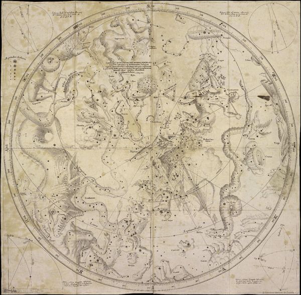 Mapa del catálogo de estrellas del hemisferio sur