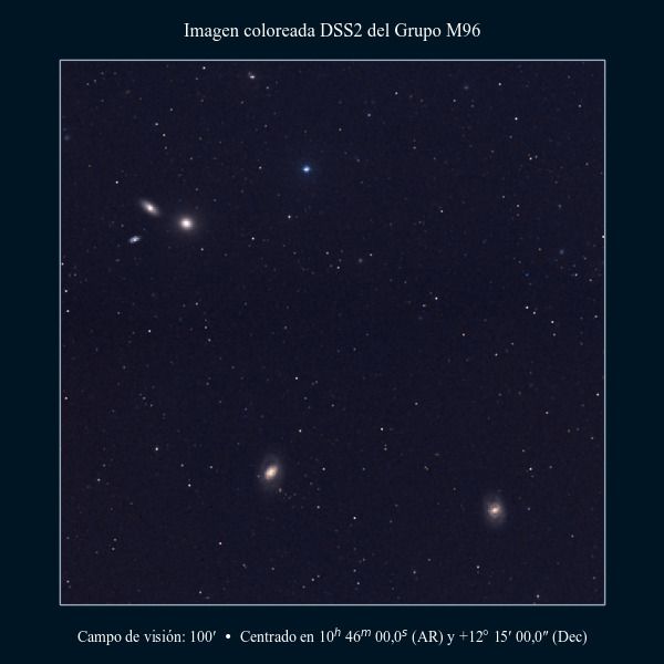 Imagen coloreada en DSS2 del Grupo M96