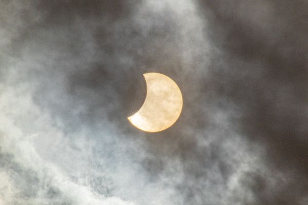 Foto de un eclipse solar