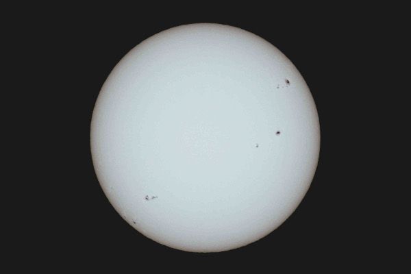 Foto del disco solar