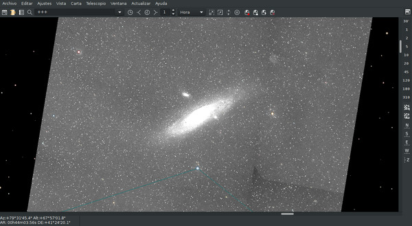 Descarga de imágenes astronómicas en Cartes du Ciel