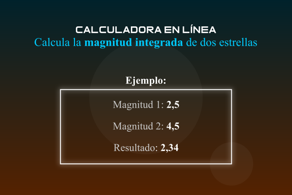 Calcular la magnitud integrada de dos estrellas