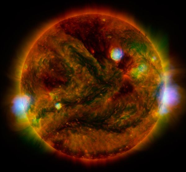 El Sol visto en rayos X