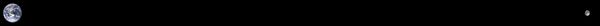 Representación a escala del tamaño y la separación de la Tierra y la Luna