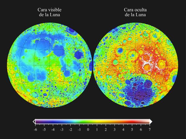 La topografía de la Luna