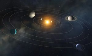 Descubre el sistema solar (miniatura del movimiento de los planetas)